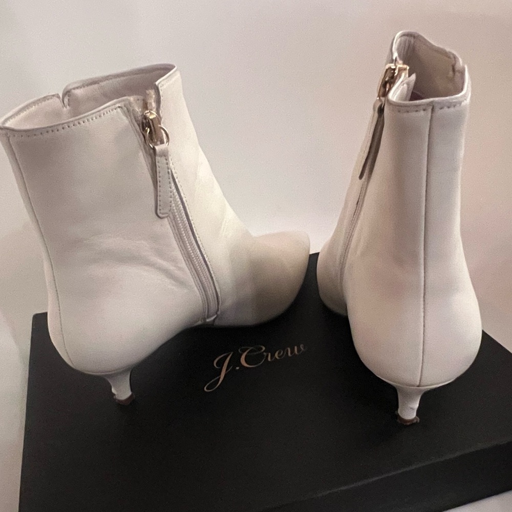 J. Crew Ivory Ankle Boots - Picture 8 of 12